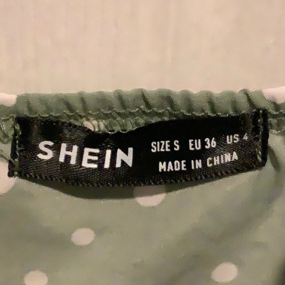 Cute shein green dress polka dots - Picture 4 of 6